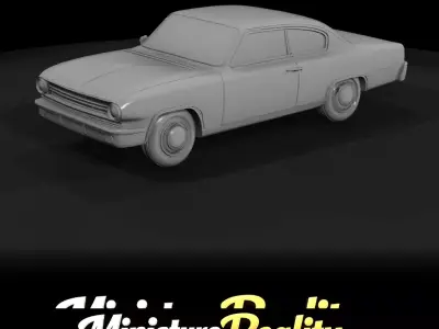 1-87 AMC Marlin - 1965 Print Ready STL 3D print model