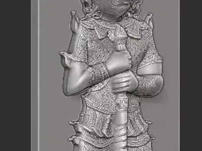 Yak Statue 3D print model Free 3D print model