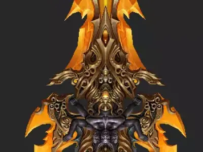 Pack With 30 Fantasy Swords - Part 14 Low-poly 3D model