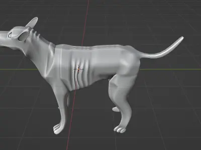 dog basemesh 3D model