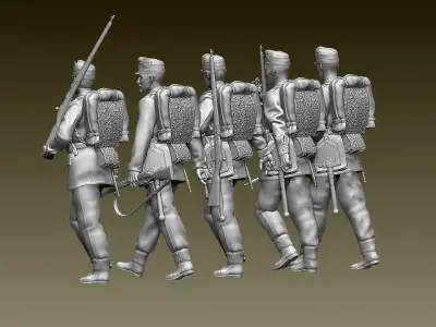 Austria soldiers ww1 3D print model