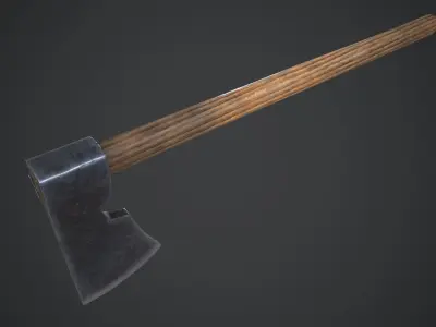 Medieval Axe Low-poly 3D model purchase