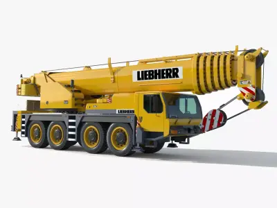 Liebherr LTM 1080 Cranes 3D model