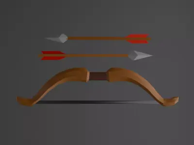 Low Poly Medieval Weapons Pack Low-poly 3D model buy