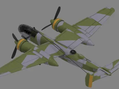 Focke Wulf p222 3D print model