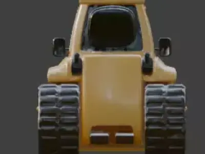 Industrial Heavy Bulldozer 3D Model Low-poly 3D model purchase