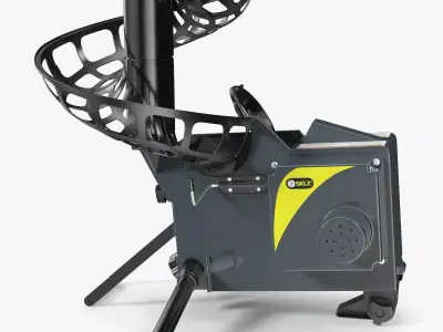 SKLZ Catapult Baseball Pitching Machine Grey 3D model