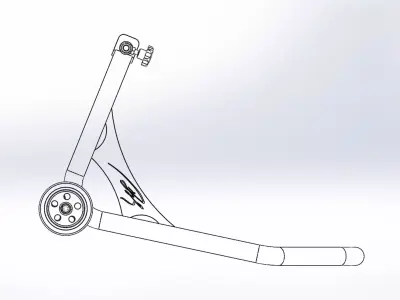 motorcycle stand Paddock Stand 3D model