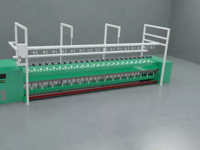 Rotor spinning machine 3D model
