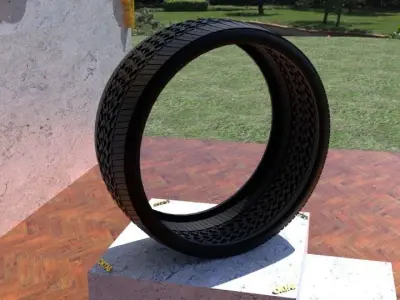 ORTAS TIRE NO 43 GAME READY Low-poly 3D model