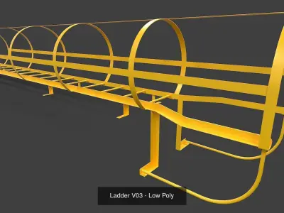 Ladders Collection - Low Poly ladder 3D Model Pack