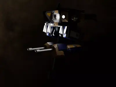 Rancor Aerial Artillery Platform Low-poly 3D model