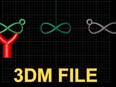 Infinity Pendant Small Size 12mm Width 3D print model