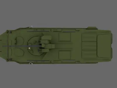 BTR-80A Low-poly 3D model