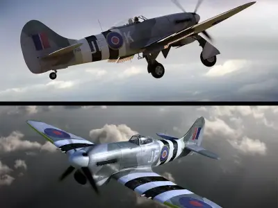 Hawker Tempest 3D model