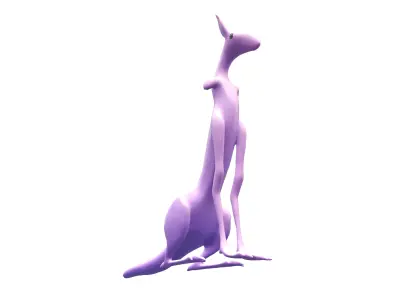 Sleek Monster v1 001 Low-poly 3D model