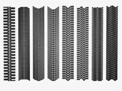 Tire Wheel Ruber Tracks  3D model