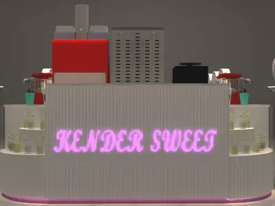 CANDY BOOTH 3D model