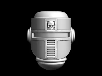 Warhammer 40k Space Marine Custom Helmet  Free 3D print model