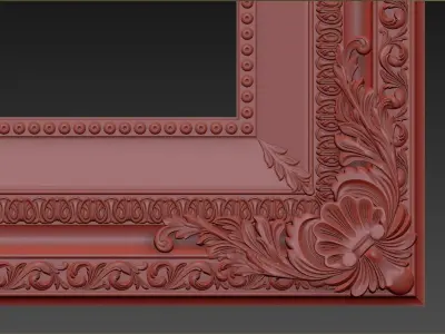 Carved frame  3D model