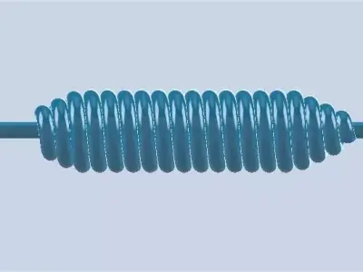 Retention spring brake shoes 3D model