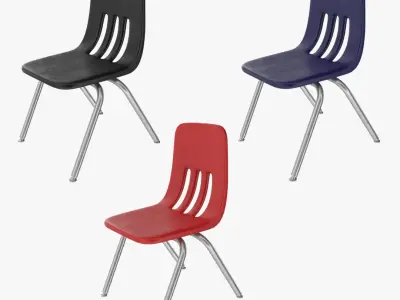 School Chairs 3D model