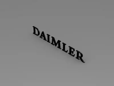 daimler logo 3D model by Sergey
