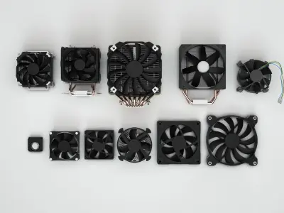  CPU Processor Cooler Fan 3D model