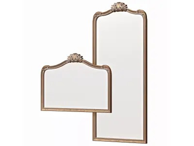 Ornate Filigree Mirrors 3D model