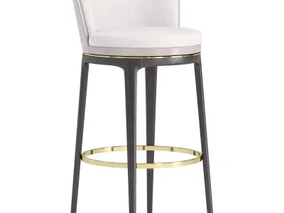 bar stool heks 3D model