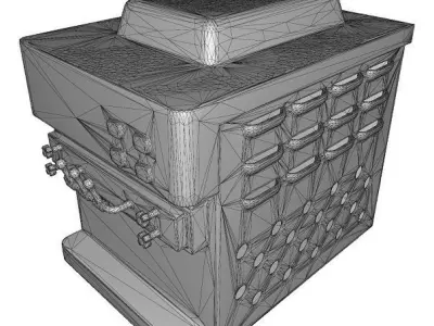 Cartoon Icecream Machine Low-poly 3D model
