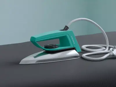 Electric Dry Iron 3D Model 3D model