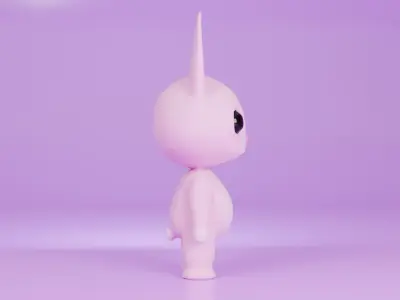 Bunny  Character Model  Low-poly 3D model
