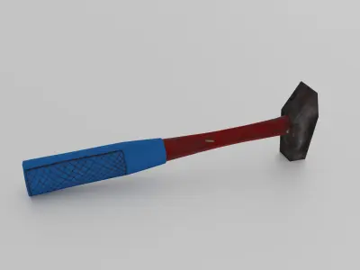 Low Poly Hammer Low-poly 3D model get