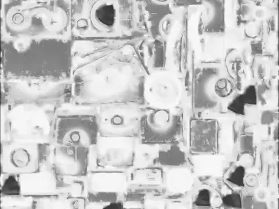 Vintage Rusty Robot Gardener 3D Model - Cute Eco-Bot Mascot Low-poly 3D model