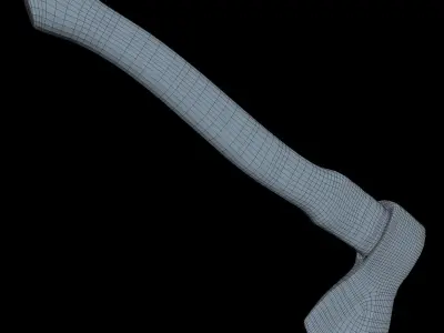 Hatchet Low Poly axe Low-poly 3D model purchase