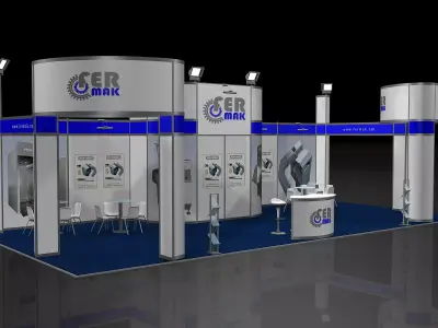Exhibition Stand - ST0044 3D model