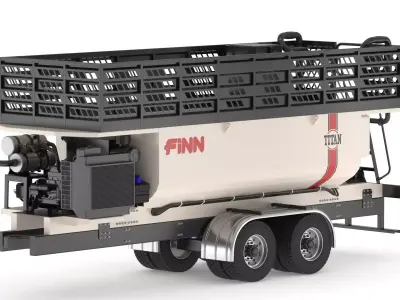 FINN HT400 Titan HydroSeeder 3D model