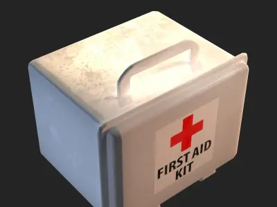 First Aid Box Free low-poly 3D model
