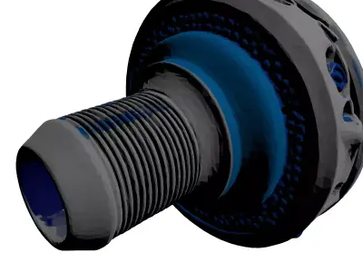 Futuristic Energy Core Component 3D model