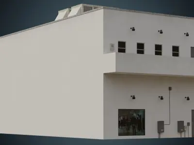 Building 13 Low-poly 3D model