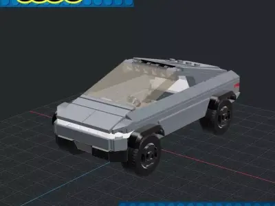Lego Car - Tesla Cybertruck 3D print model