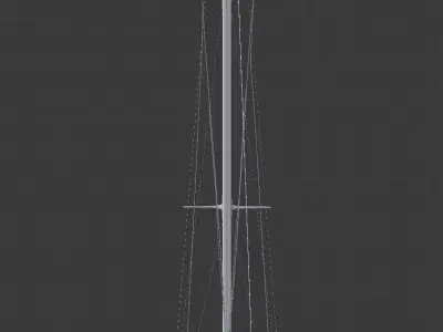 Detailed Sailing Ship 3D model