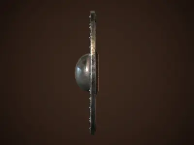 Shield Buckler 01 Low-poly 3D model