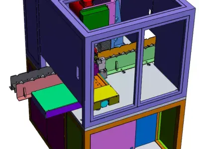 Fully Automatic Precision Turning Machine  3D model
