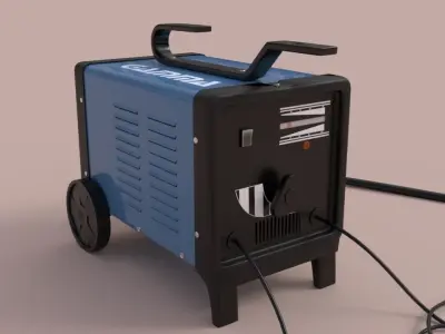 PBR Gamma ARC Welding Machine 2 Electrodes FREE Welding Helmet 3D model