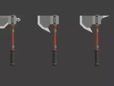 Fantasy Low-Poly Axes Pack by LapizWCG Low-poly 3D model