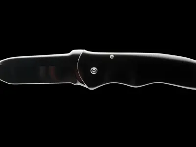 Folding Knife Low-poly 3D model get
