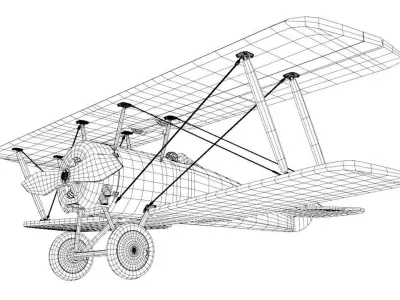 Thomas Morse Airplane 3D model