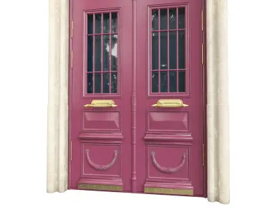 Entrance classic door 108 3D model